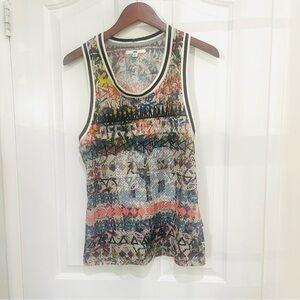 Vintage Vans NWT Off The Wall Colorful Patterned  Tank Top
